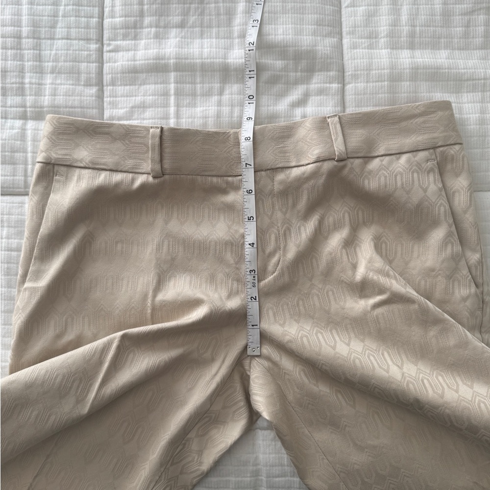 Banana Republic textured beige hampton pant trousers, size 4 - Picture 6 of 9